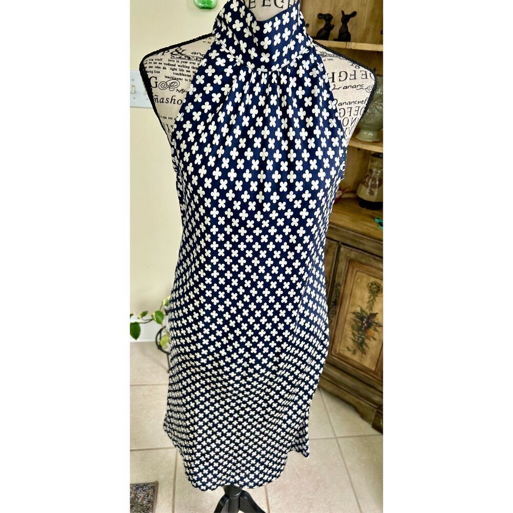Pink Tartan 100% silk halter dress in clover design